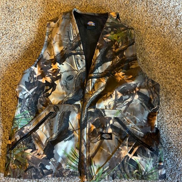 Vintage Dickies Camo Vest with Built in Backpack - Picture 1 of 6